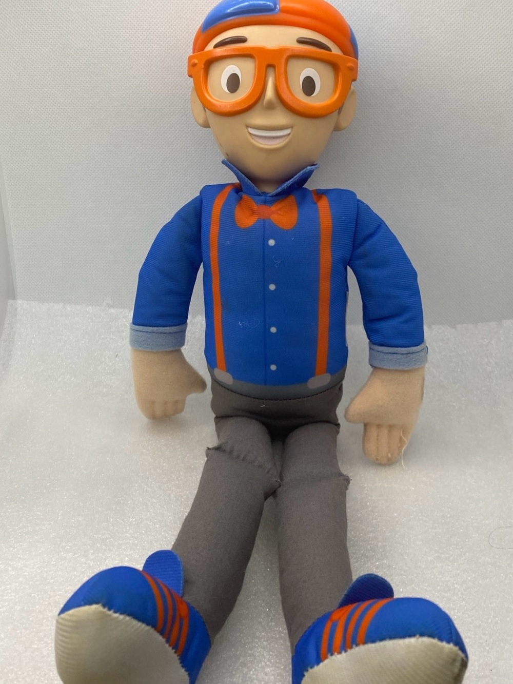 Blippi Jazwares Plush Doll 16 Inch Stuffed Toy Blue Orange Outfit 2019 Kideo